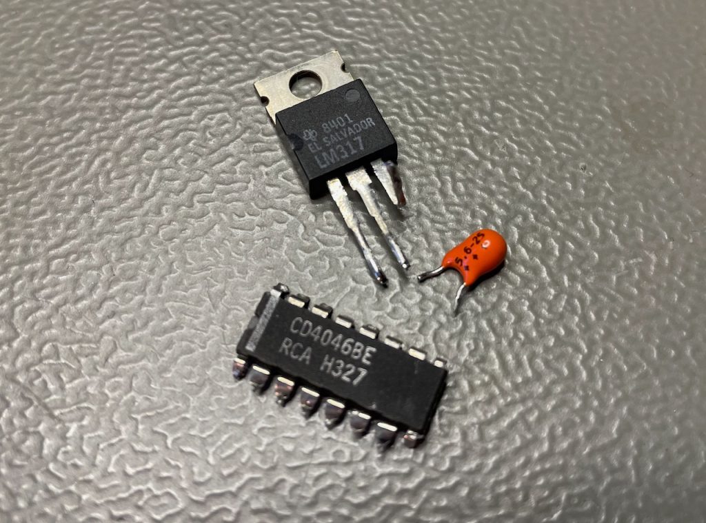 CD4046, tantalum, LM317
