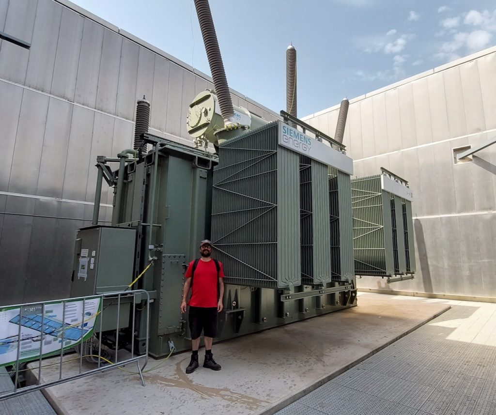 Siemens 220 kV high voltage inductor in Wijk aan Zee