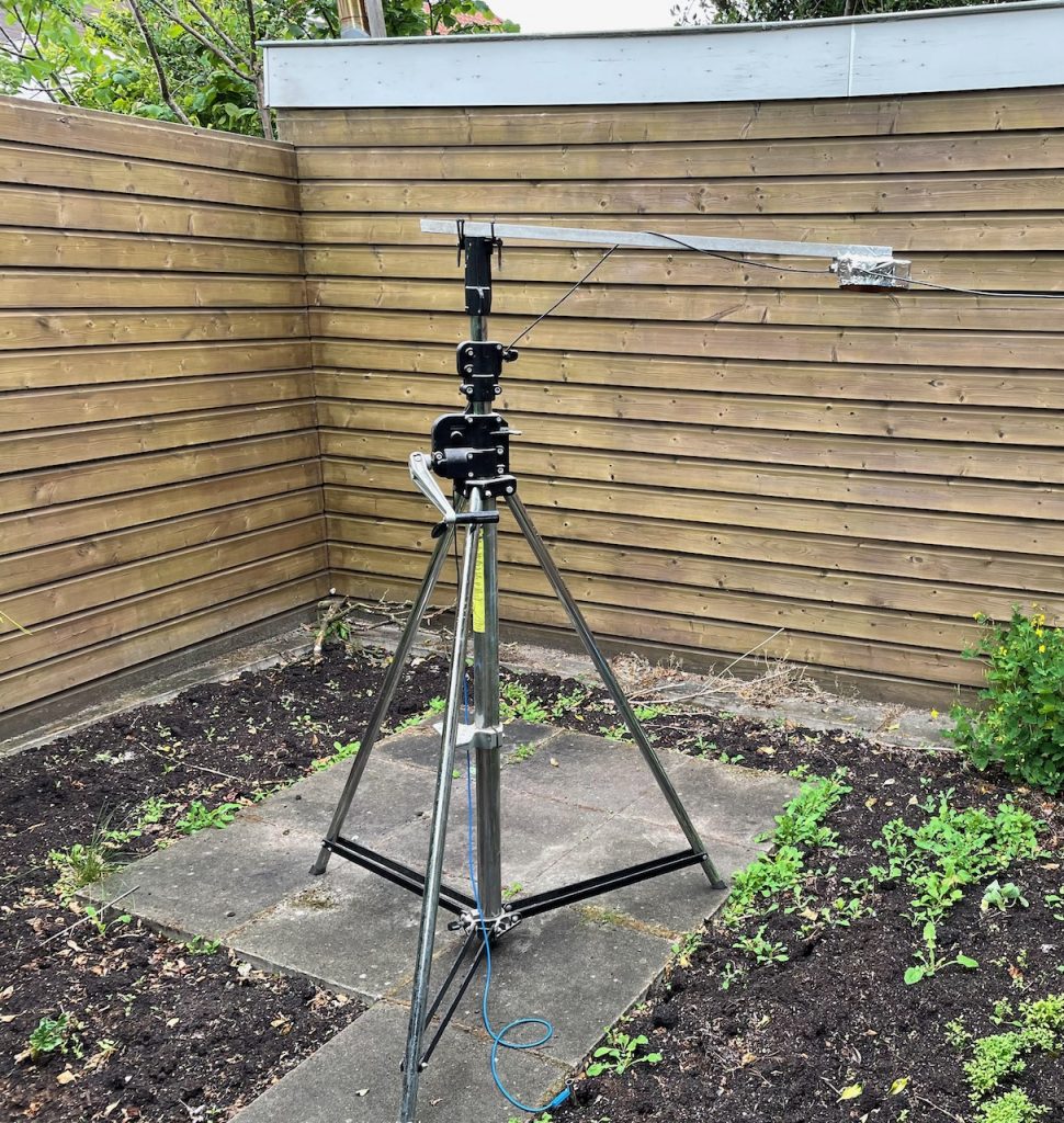 Field mill in the garden. 